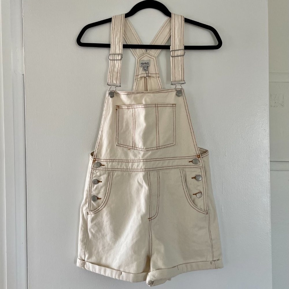 White Rhythm Short Overalls
